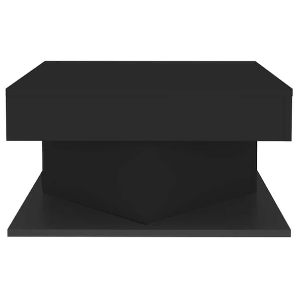 Soffbord svart 57x57x30 cm konstruerat trä
