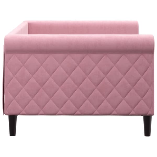 Dagbädd rosa 90x200 cm sammet