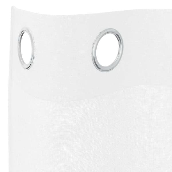 Voile Gardin 2 st Vit 245 x 140 cm Polyester