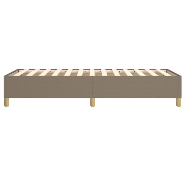 Boxspring-sängram Taupe 90x200 cm tyg