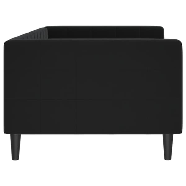 Dagbädd svart 90x190 cm sammet