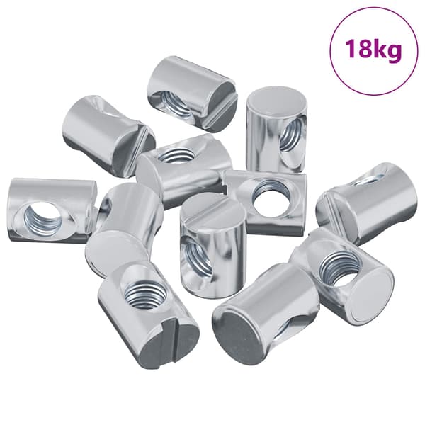 Fatmutter 3462 pcs Silver M6 x 13 mm Järn