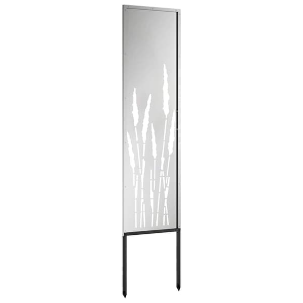 Trädgårds integritetsskärm Silver 32 x 140 cm Galvaniserat stål