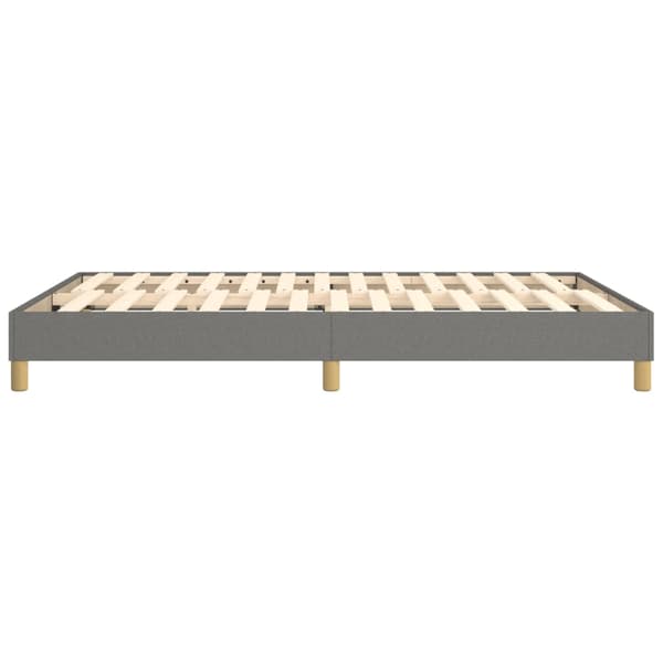 Boxspring-sängram mörkgrå 140x190 cm tyg