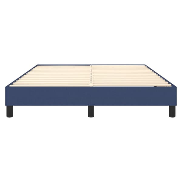 Boxspring-sängram blå 140x200 cm tyg