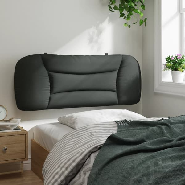 Headboard Cushion "Hvar" Dark Grey 100 cm Fabric