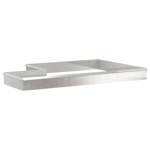 Snigelstaket 16 pcs 100 x 3,5 x 25 cm Rostfritt stål Silver