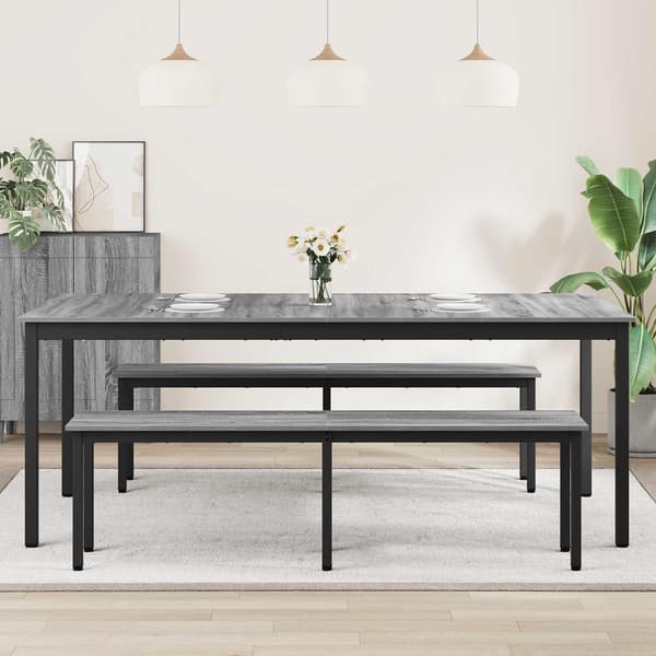 Matbord 2 pcs 200 x 100 x 75 cm Konstruerat trä