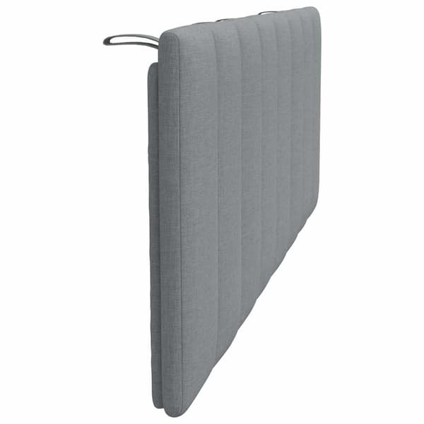 Headboard Cushion "Hanko" Light Grey 120 cm Fabric
