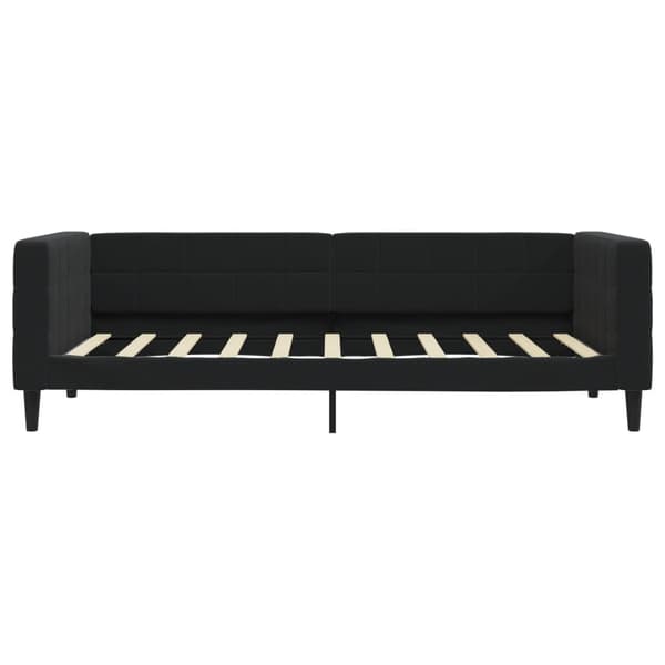 Dagbädd utdragbar svart 90x190 cm sammet