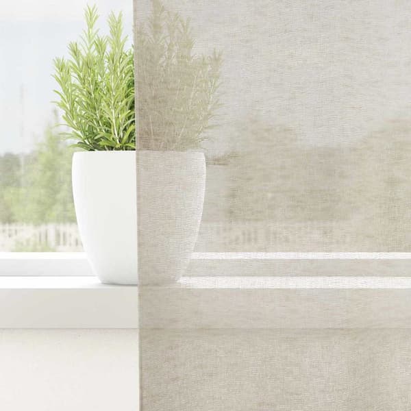 Voile Gardin 2 st Sand 225 x 140 cm Polyester