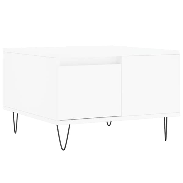 Soffbord vit 55x55x36,5 cm konstruerat trä