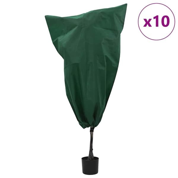 Frostskydd för växtfleeceöverdrag 10 pcs Grön 0,8 x 1,2 m