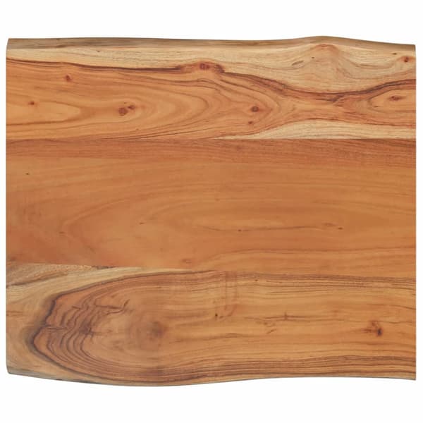 Bordsskiva 70x60x2,5 cm rektangulär massiv akacia rustik kant