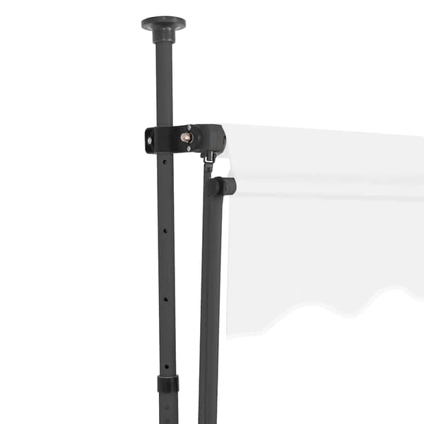 Markis manuellt infällbar med LED 100 cm gräddvit