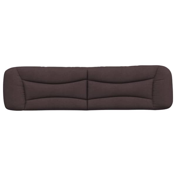 Headboard Cushion "Hvar" Dark Brown 200 cm Fabric