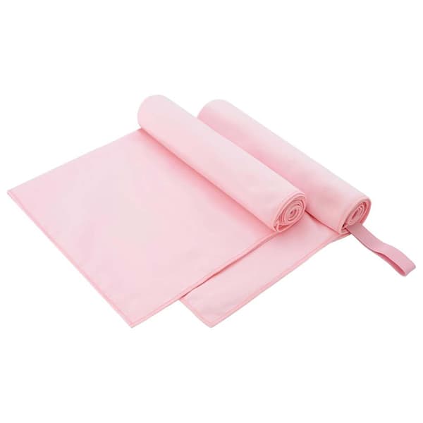 Sporthanddukar 2 st Rosa 100 x 50 cm