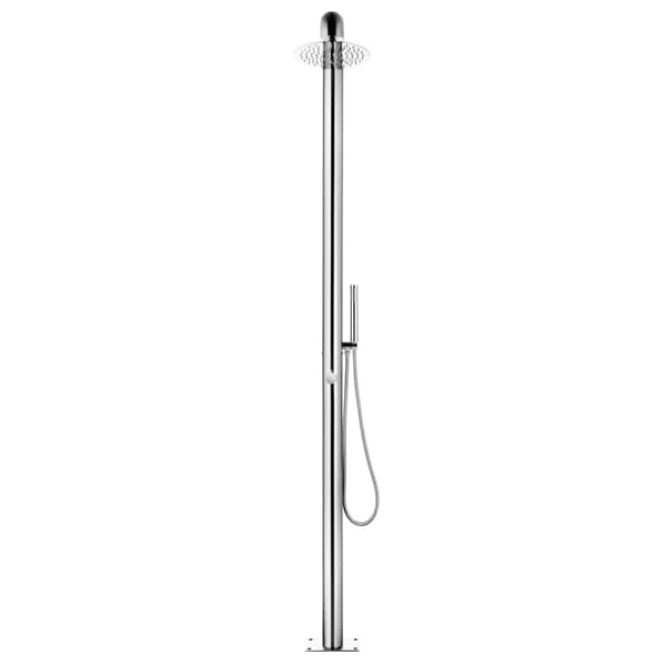 Utedusch 225 cm rostfritt stål