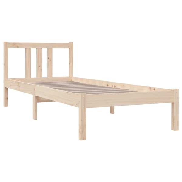 Sängram massivt trä 75x190 cm