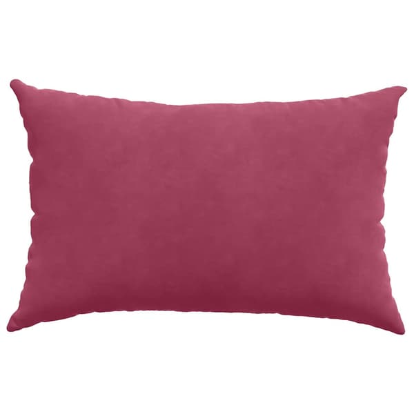 Sofakuddar 2 pcs Vinröd 60 x 40 cm Kordread tyg