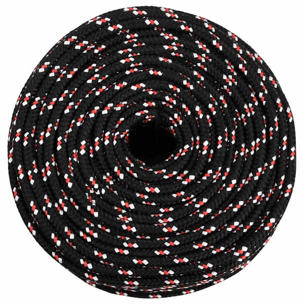 Båtlina svart 10 mm 500 m polypropen