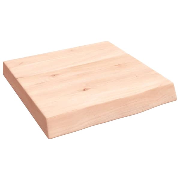 Hyllplan 40x40x(2-6) cm obehandlad massiv ek