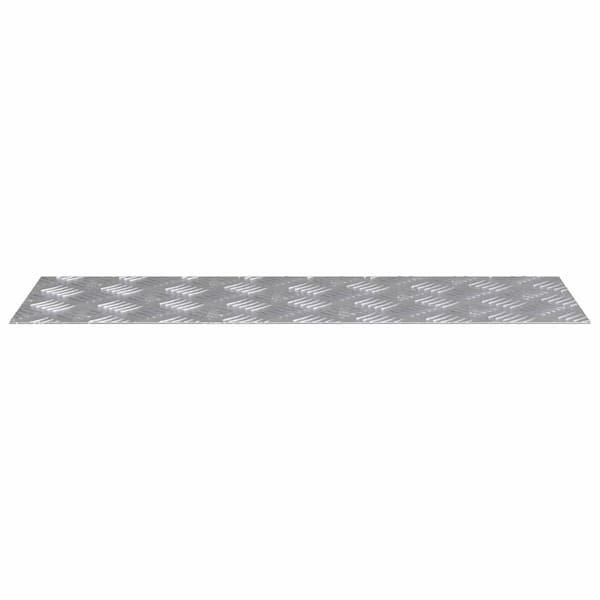 Trappsteg Rektangulär 2 pcs Silver 75 x 25 cm Aluminium