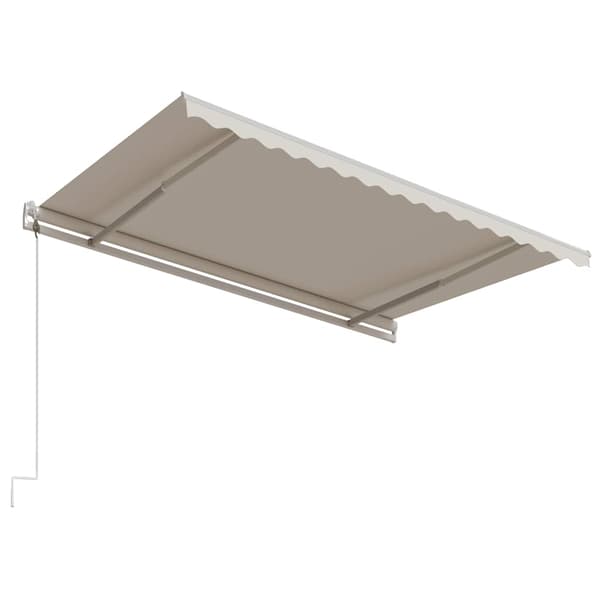 Automatisk markis 450x300 cm gräddvit