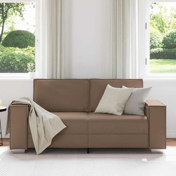 Tvåsitssoffa Cappuccino 180 cm Konstläder