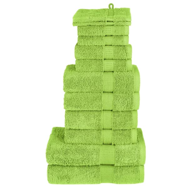 Premium handdukar SOLUND 12 st grön 600 gsm