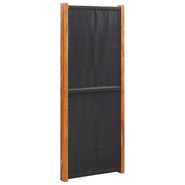 Rumsavdelare 3 paneler svart 210x180 cm