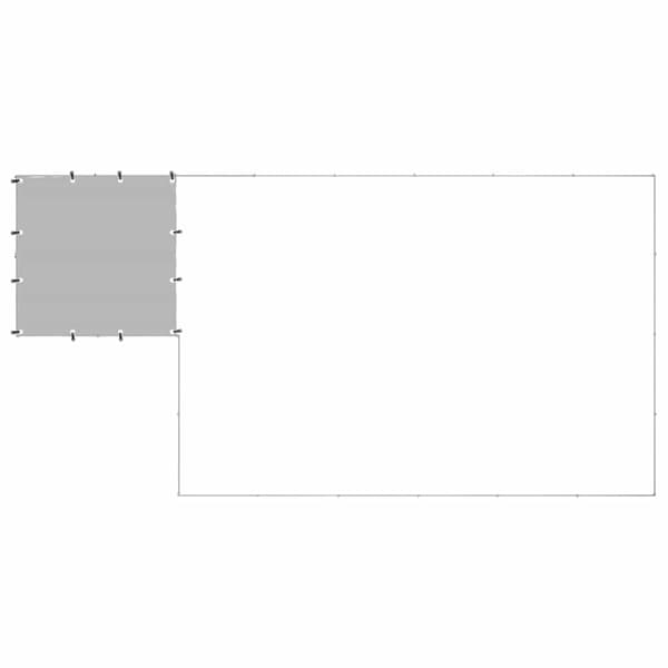 Hundgård silver 8,47 m² stål