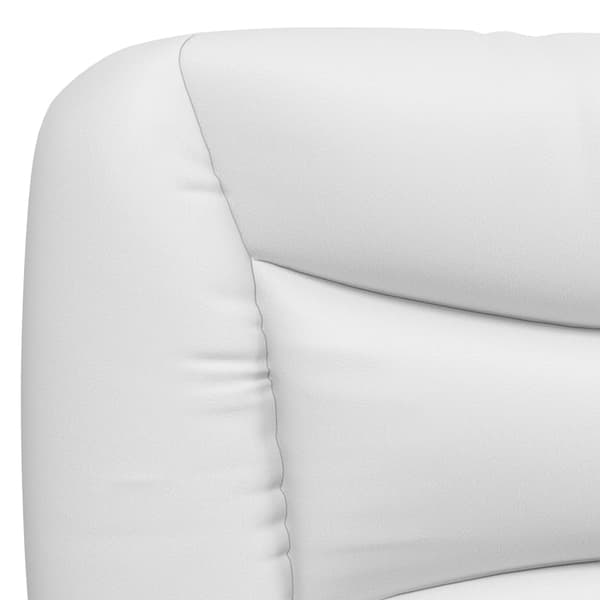 Headboard Cushion "Hvar" White 200 cm Faux Leather
