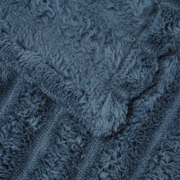 Filtar 6 pcs Mörkblå 150 x 130 cm Fleece