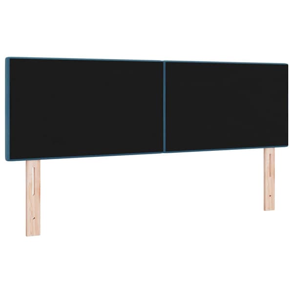Huvudgavel Mörkblå 144 cm Sammet