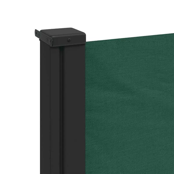 Infällbar sidomarkis mörkgrön 100x500 cm