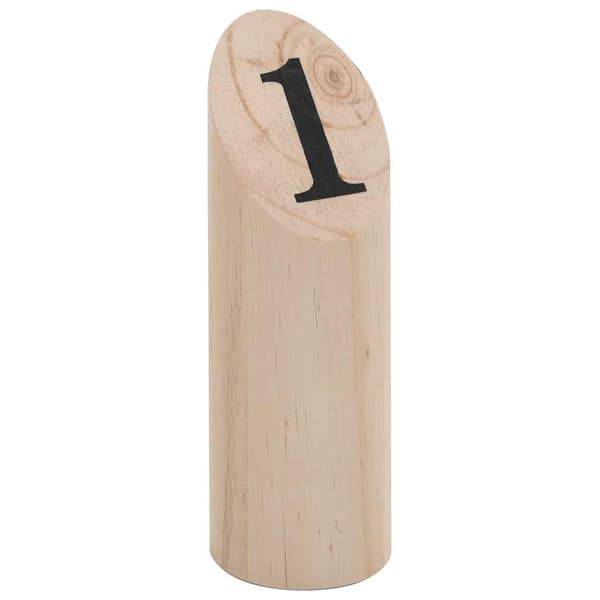 Nummerkubb set trä