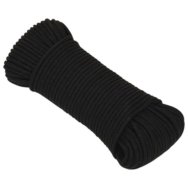 Rep svart 3 mm 50 m polyester