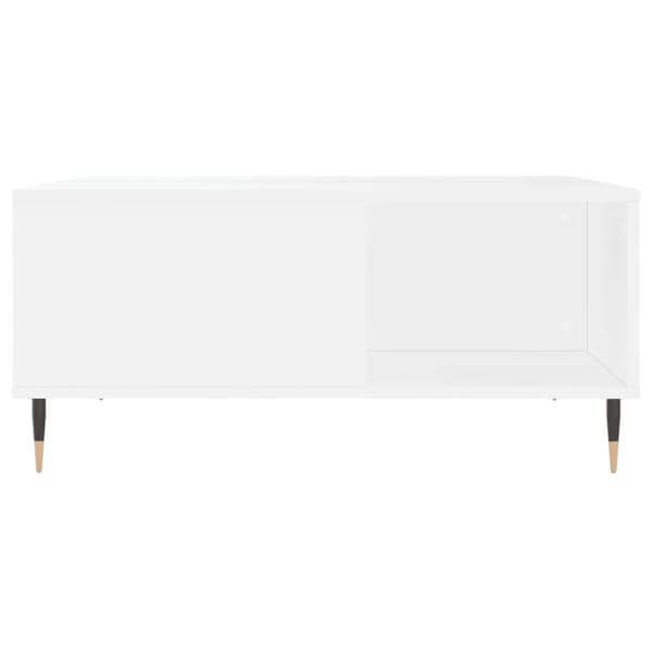 Soffbord vit 80x80x36,5 cm konstruerat trä