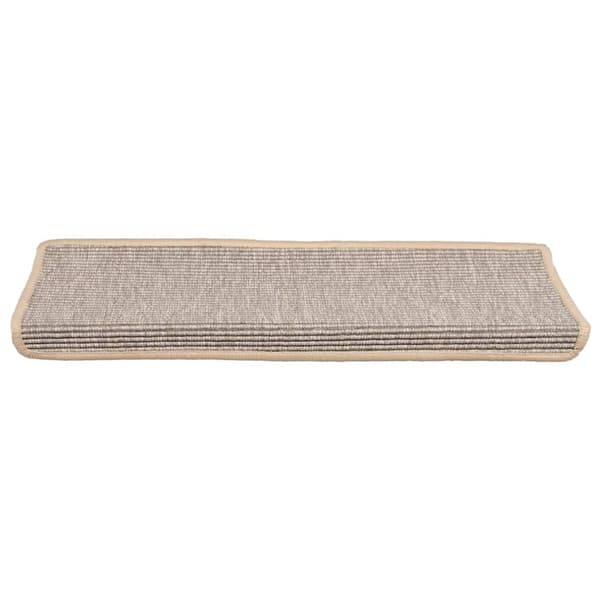 Trappmattor 15 st 65x21x4 cm silverfärgade rektangulära kanter