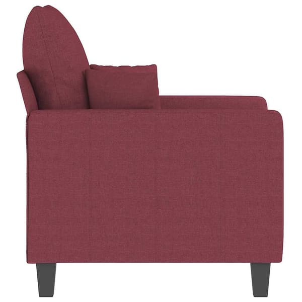Fåtölj vinröd 60 cm tyg