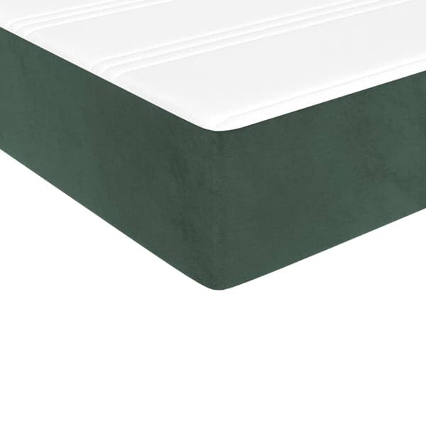 Pocketresårmadrass medium mörkgrön 80x200x20 cm sammet