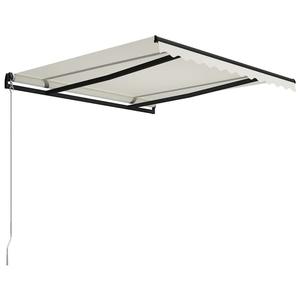Markis manuellt infällbar 300x250 cm gräddvit