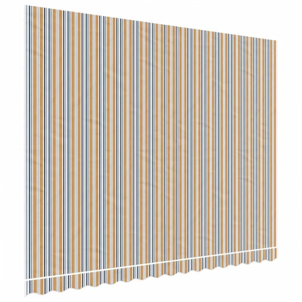 Ersättningstyg för markis orange och blå 4x3 m polyester
