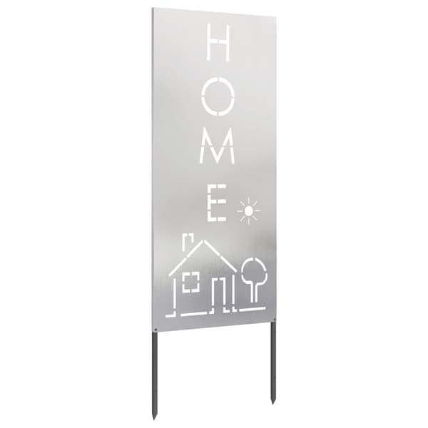Trädgårds integritetsskärm Silver 50 x 140 cm Rostfritt stål