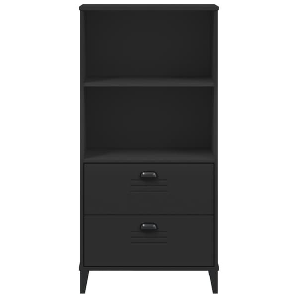 Bokhylla VIKEN svart 60x35x123 cm konstruerat trä
