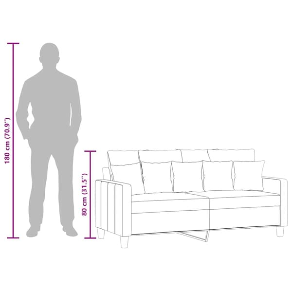 2-sitssoffa vinröd 140 cm tyg