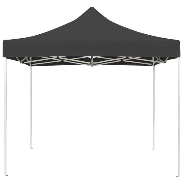 Hopfällbart partytält aluminium 2x2 m antracit