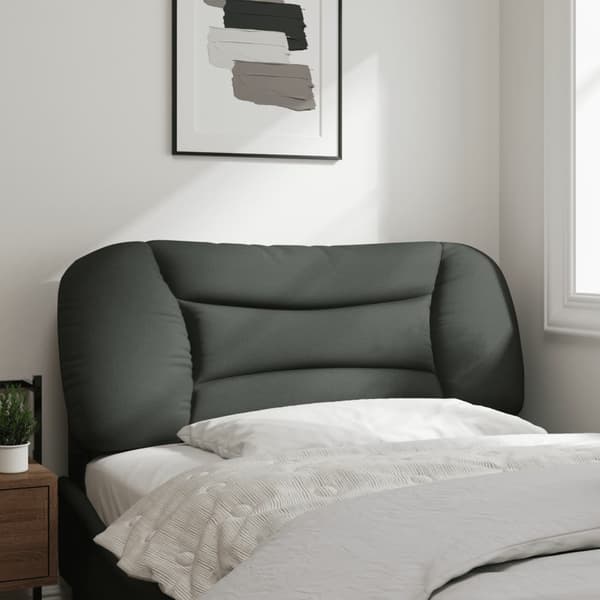 Headboard Cushion "Hvar" Dark Grey 100 cm Fabric
