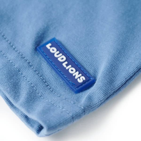 T-shirt för barn medelblå 128